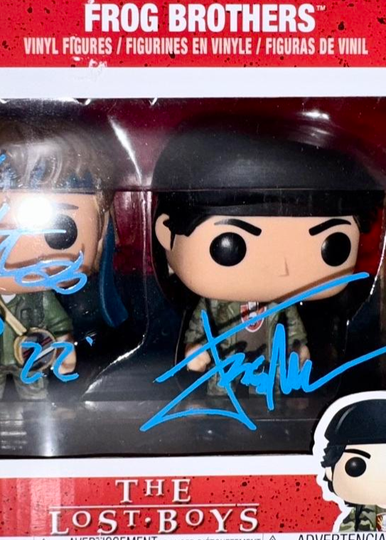 Corey Feldman Jamison Newlander Signed Funko Pop The Lost Boys "Frog Brothers" - PSA COA #2